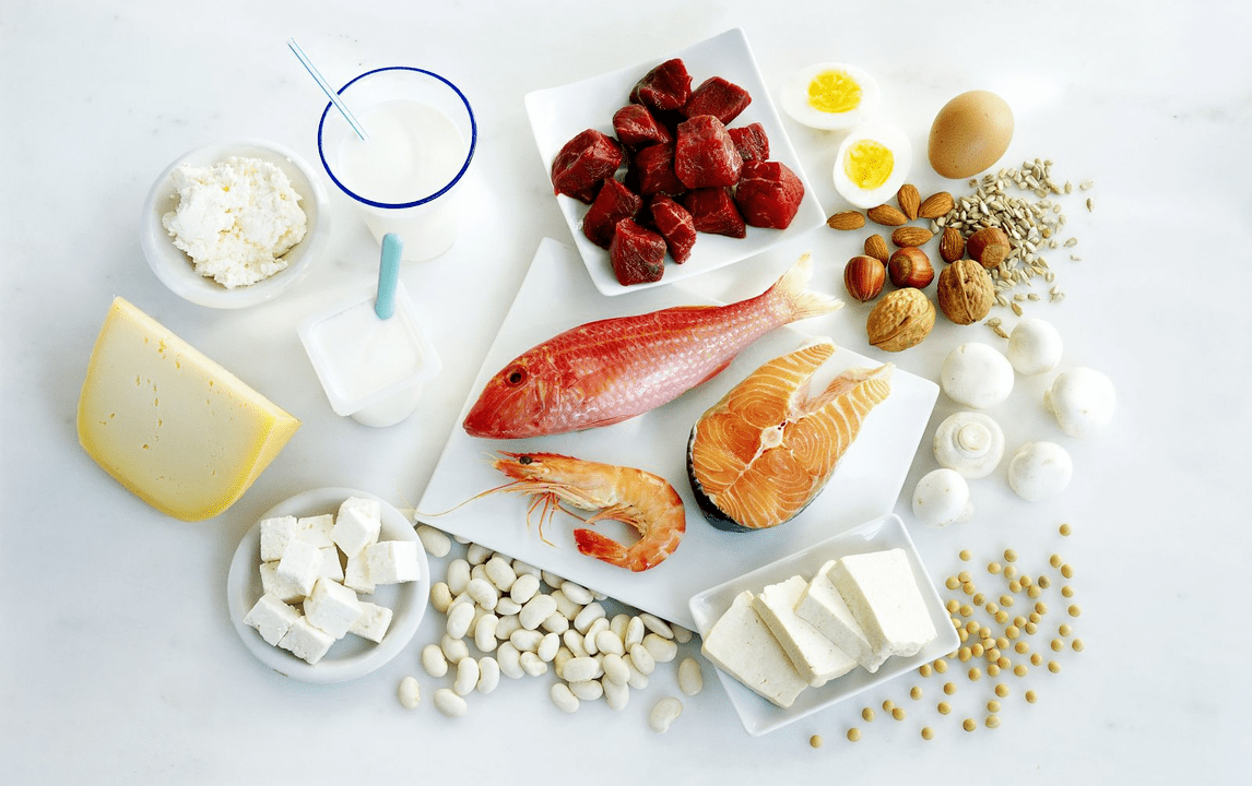 pārtikas produkti ar augstu olbaltumvielu saturu